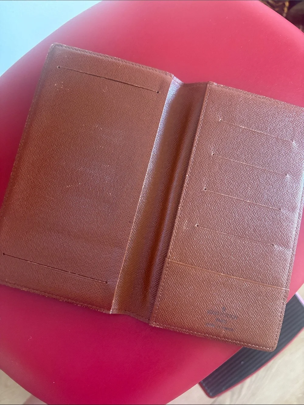Louis Vuitton Monogram passport  Folded Card Wallet in Brown and Tan
